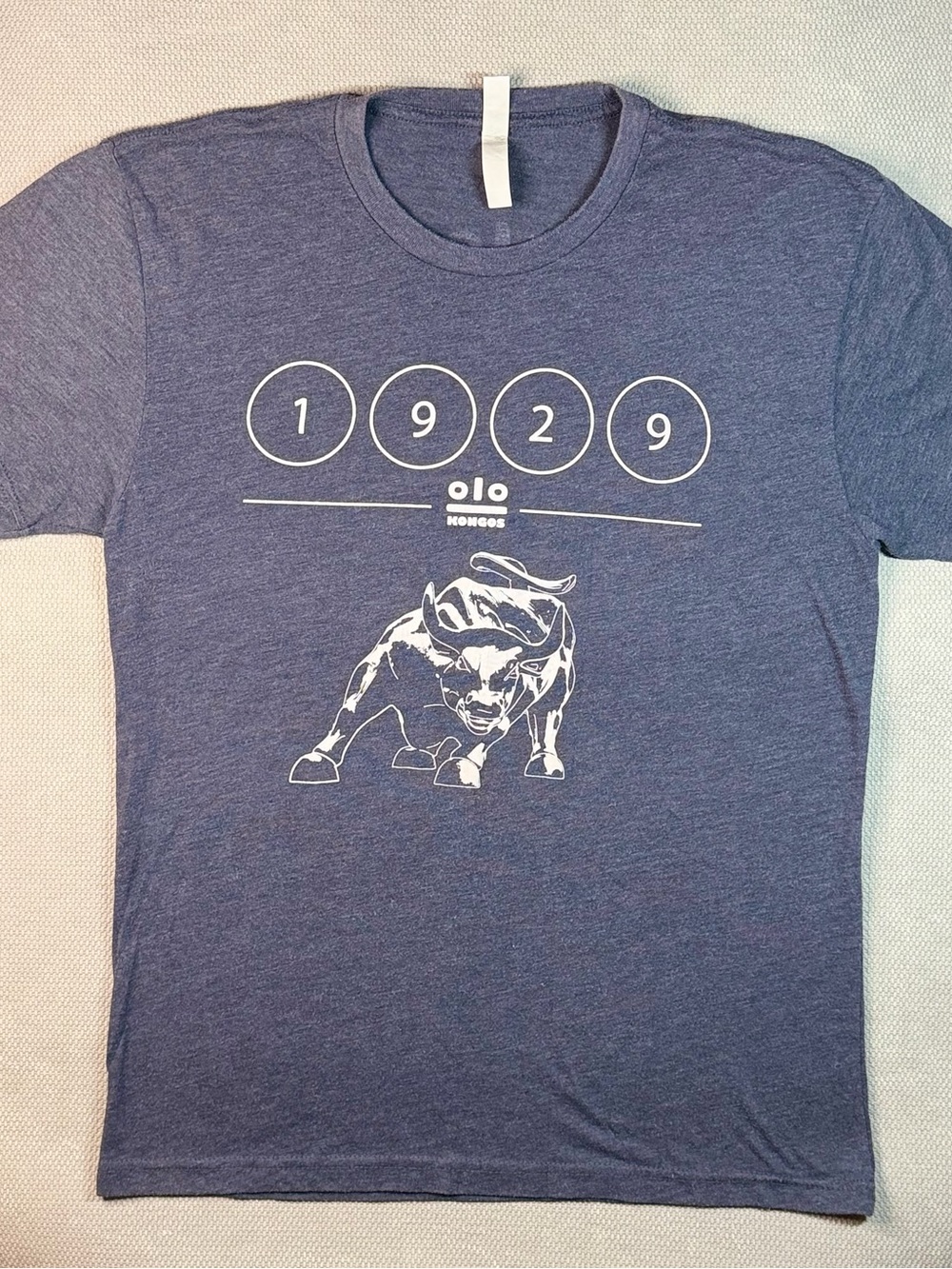 Kongos Band T-Shirt Men's Heather Navy Bull Graphic Tee